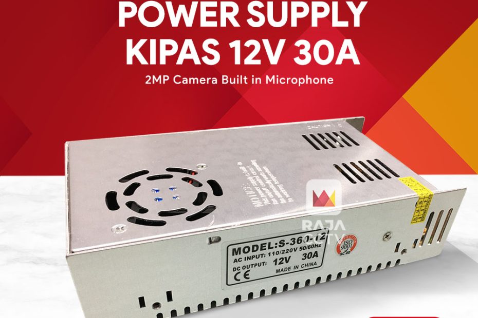 power supply CCTV kipas 12V-30A - Palembang